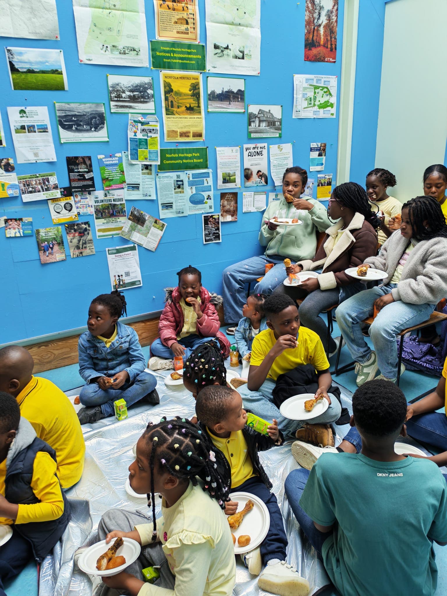 Children enjoying a meal together at a Grace Kids gathering
