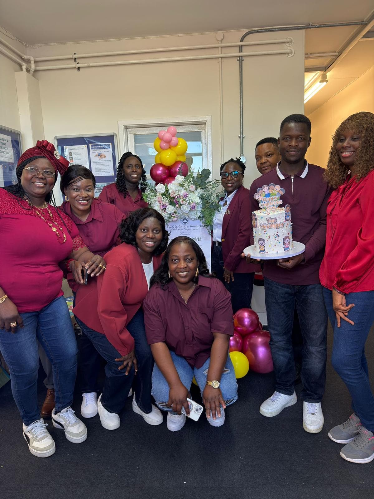 Children's Department volunteer team celebrating Children's Day