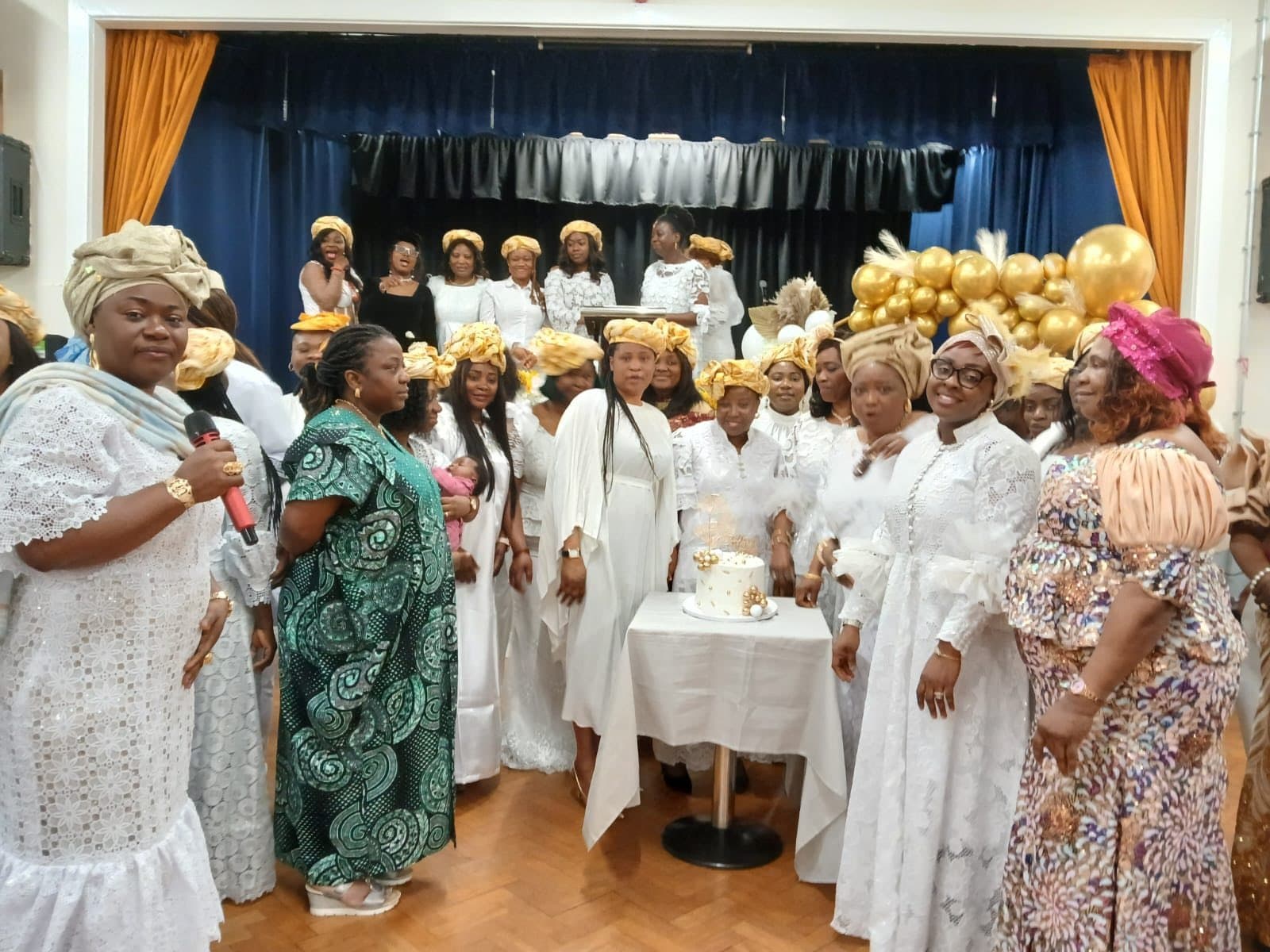 RCCG Grace Assembly Women's Ministry white and gold celebration event