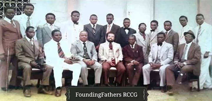 Historic photograph of the founding fathers of The Redeemed Christian Church of God